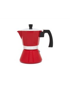 Espresso maker Tivoli 6 cups red