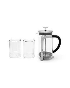 Coffee maker Shiny 600ml + 2 d.w. glasses