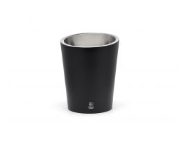 Champagne cooler double walled matt black