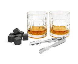 Giftset Whiskey (glasses, ice cubes,tongs)