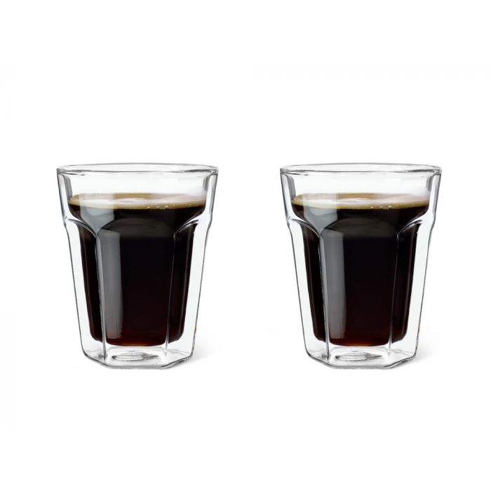 Double walled glass espresso 100ml s/2