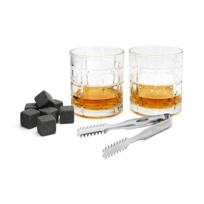 Giftset Whiskey (glasses, ice cubes,tongs)